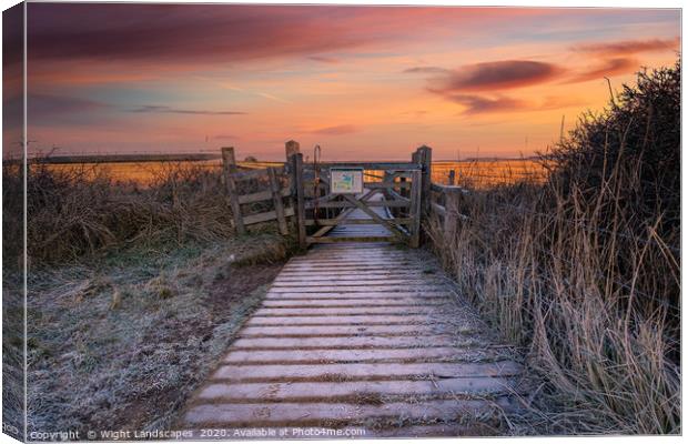 Newtown Saltmarsh IOW Canvas Print by Wight Landscapes