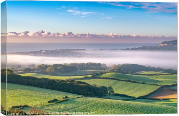 Sandown In The Fog Canvas Print by Wight Landscapes