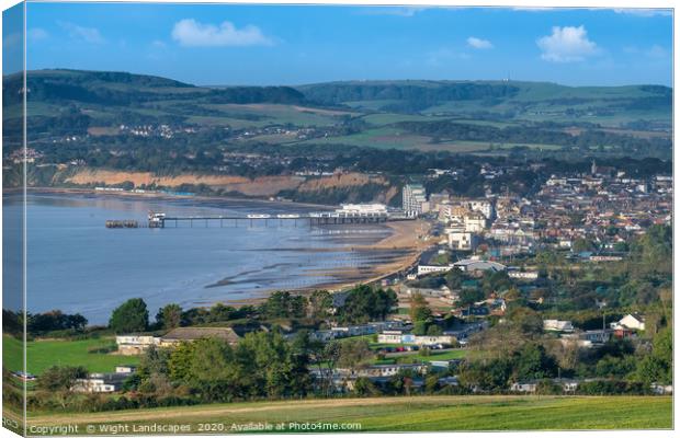 Sandown Isle Of Wight Canvas Print by Wight Landscapes