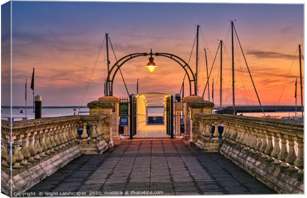 Trinity Landing Cowes Isle Of Wight Canvas Print by Wight Landscapes