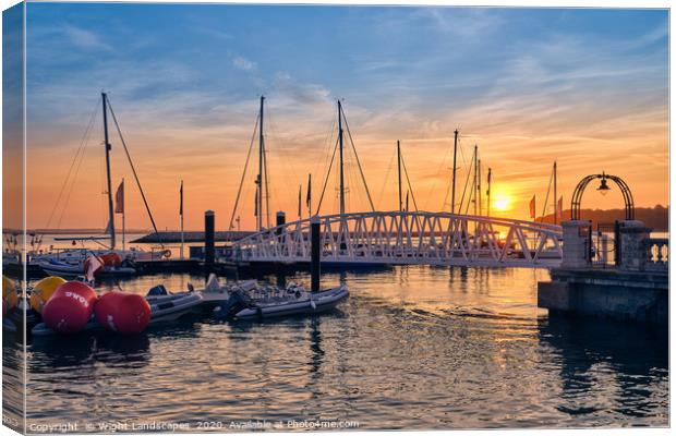Trinity Landing Cowes IOW Canvas Print by Wight Landscapes