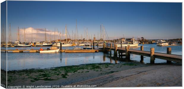 Yarmouth Harbour Isle Of Wight Canvas Print by Wight Landscapes