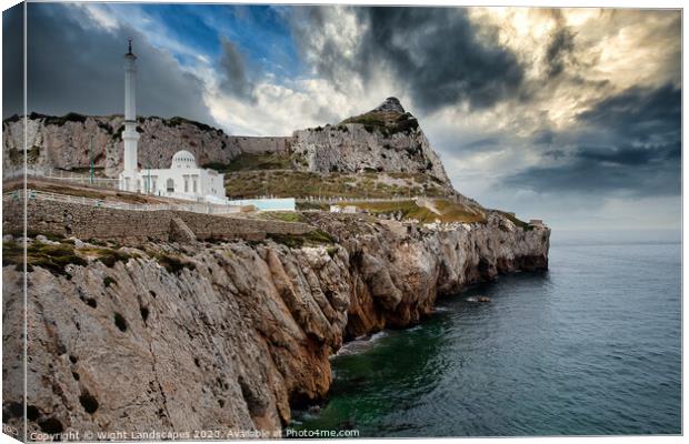 Europa Point Gibraltar Canvas Print by Wight Landscapes