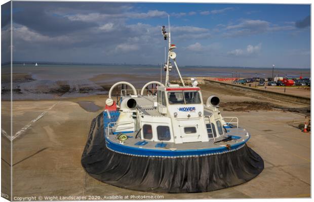 Freedom 90 Hovercraft Canvas Print by Wight Landscapes