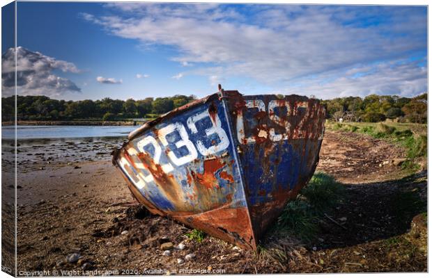 St Helens Duver Shipwreck Canvas Print by Wight Landscapes