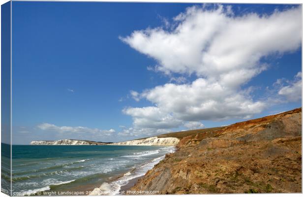 Compton Bay Canvas Print by Wight Landscapes