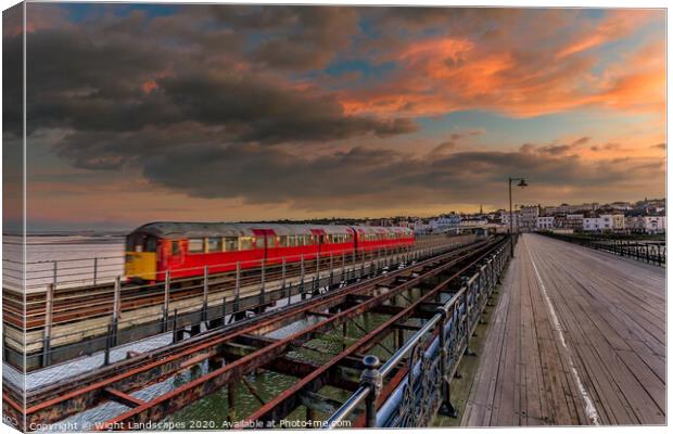 End Of The Line Ryde Canvas Print by Wight Landscapes