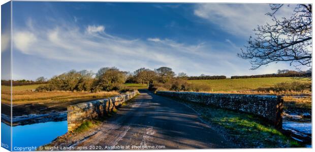 The Road To Newtown Canvas Print by Wight Landscapes