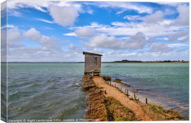 Newtown National Nature Reserve Canvas Print by Wight Landscapes