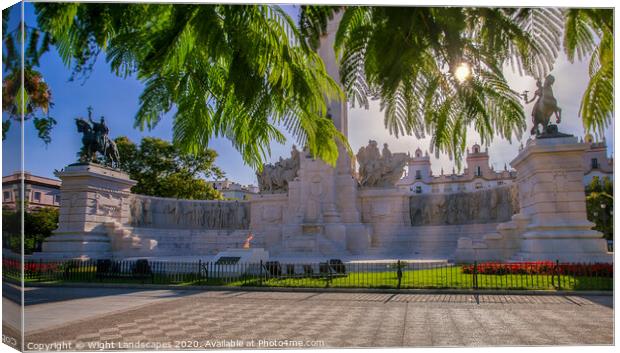 Monument to the Constitution of 1812 Canvas Print by Wight Landscapes