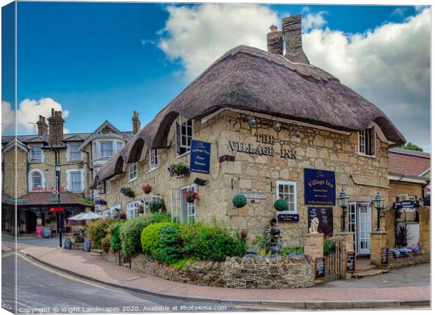 The Village Inn Shanklin Canvas Print by Wight Landscapes
