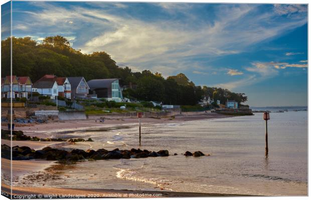 Seagrove Bay Seaview Canvas Print by Wight Landscapes