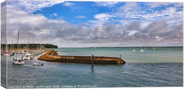 Yarmouth Harbour Canvas Print by Wight Landscapes