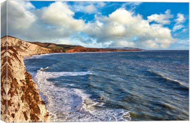 The Three Bays Seascape Canvas Print by Wight Landscapes