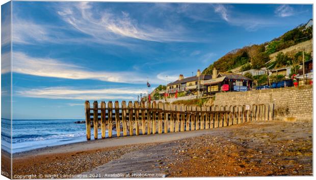 Spyglass Inn Ventnor Isle Of Wight Canvas Print by Wight Landscapes