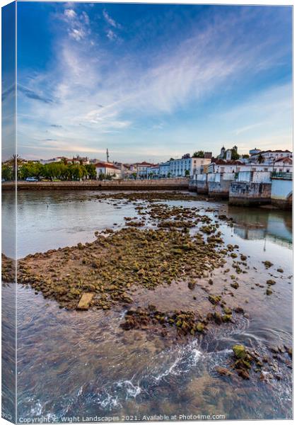 The Rio Galao Tavira Portugal Canvas Print by Wight Landscapes