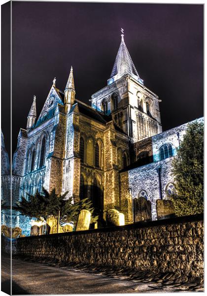 rochester cathedral Canvas Print by jim wardle-young