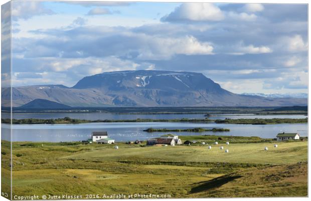 Myvatn lake landscape Canvas Print by Jutta Klassen