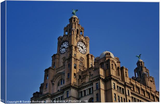 Royal Liver Building Liverpool Canvas Print by Sandra Buchanan