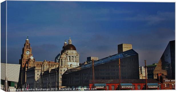 Liverpool City Centre Canvas Print by Sandra Buchanan