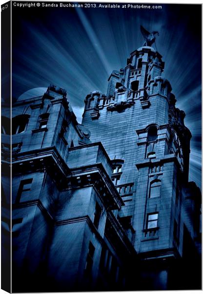 The Iconic Liver Building Canvas Print by Sandra Buchanan