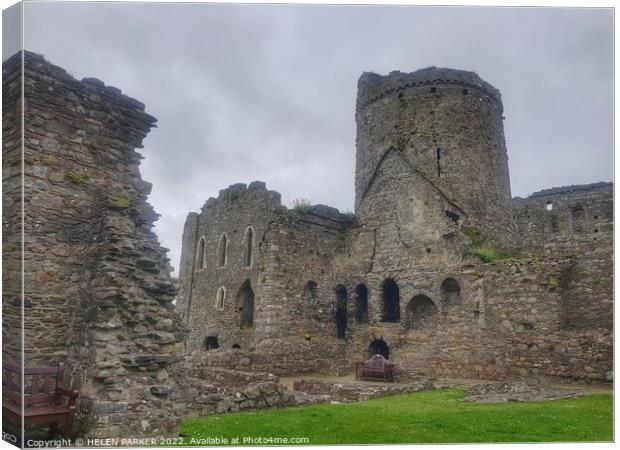 Kidwelly Castle Canvas Print by HELEN PARKER