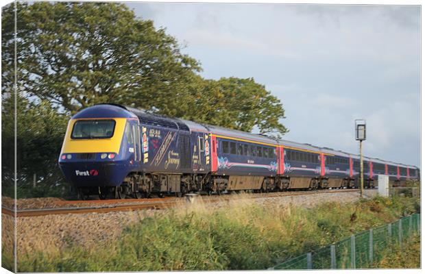 Jubilee HST at Powderham Castle Canvas Print by Dan Mcarron