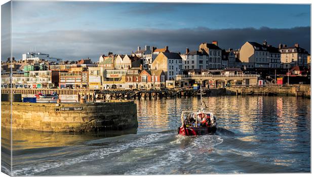 A Working Harbour Canvas Print by David Hollingworth