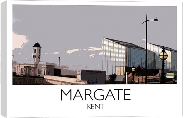 Margate, Turner Contemporary Art Gallery, Railway Canvas Print by Karen Slade