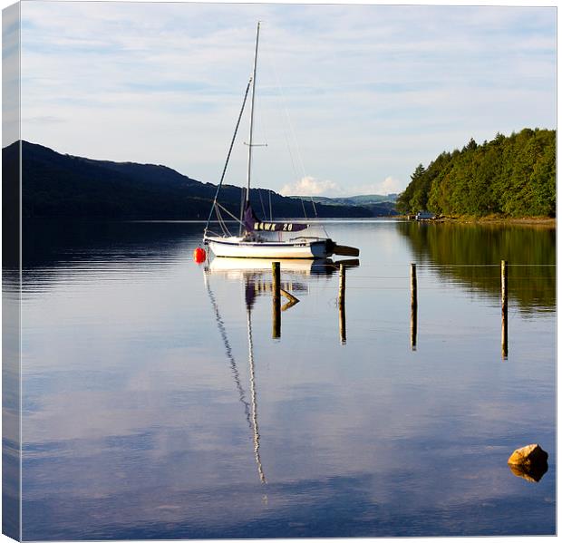  Early Morning on Coniston Water Canvas Print by robin oakley