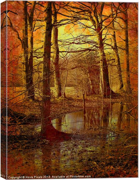 Autumn Texture Canvas Print by Dave Burden