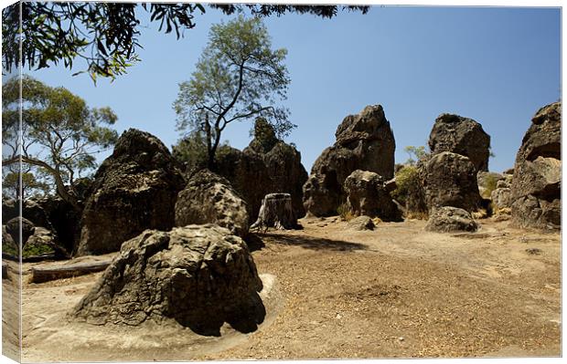 Ring Of Rocks Canvas Print by Graham Palmer