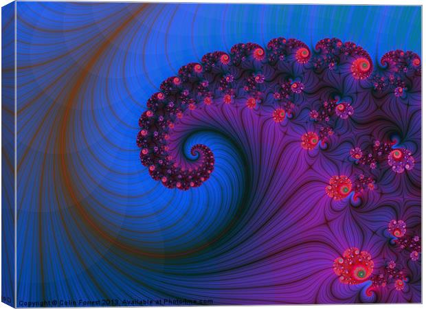 Vortex on Poppy Row Canvas Print by Colin Forrest