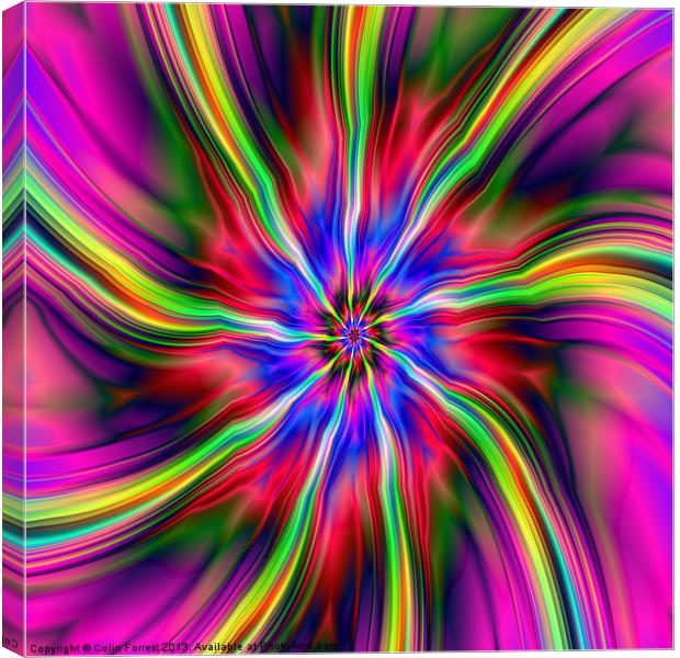 Swirling Star Canvas Print by Colin Forrest