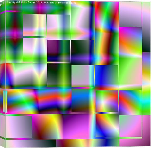 Abstract Squares Canvas Print by Colin Forrest
