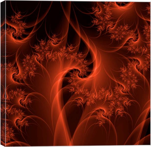 Burning Orange Twist Canvas Print by Colin Forrest