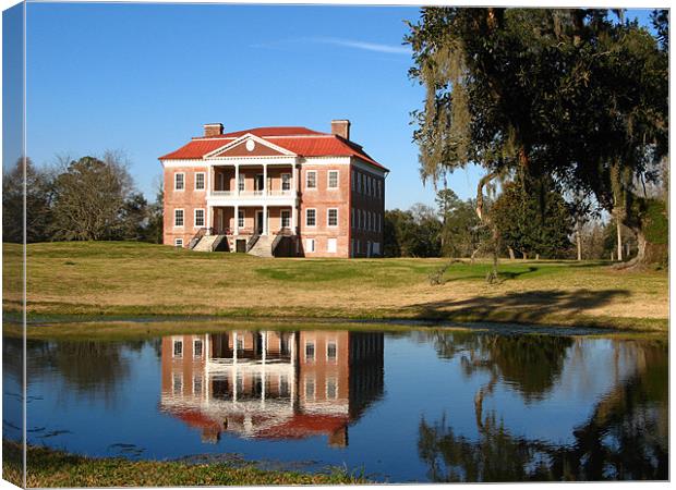 Drayton Hall Canvas Print by David Davies