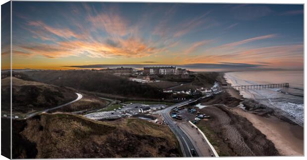 Saltburn by the Sea Canvas Print by Dave Hudspeth Landscape Photography