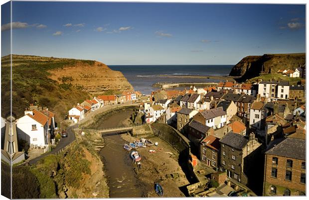 Staithes Canvas Print by Dave Hudspeth Landscape Photography