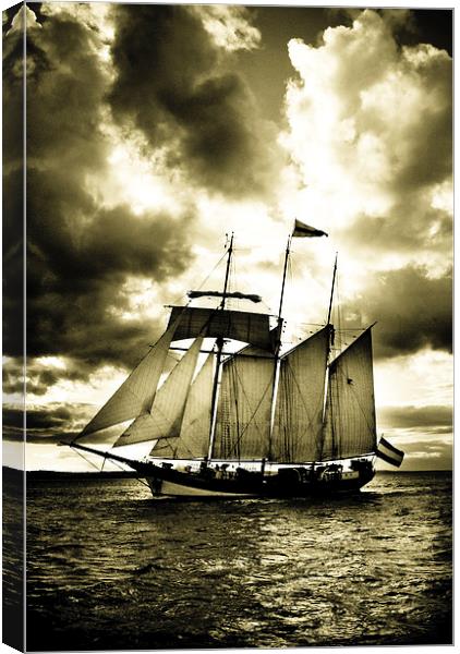 Tall Ship Canvas Print by Dave Hudspeth Landscape Photography