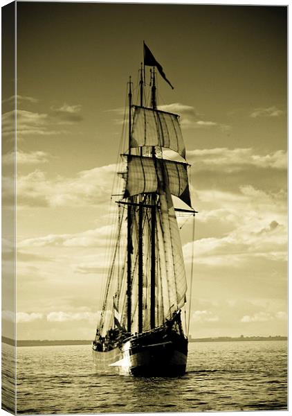 Tall Ship Canvas Print by Dave Hudspeth Landscape Photography