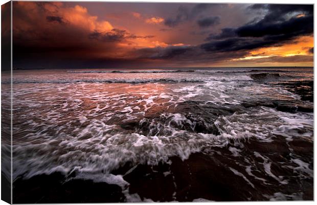 North Sea Sunrise Canvas Print by Dave Hudspeth Landscape Photography
