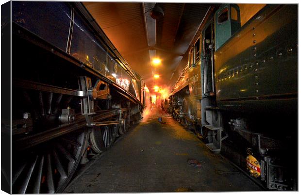 Steam Shed Canvas Print by Dave Hudspeth Landscape Photography