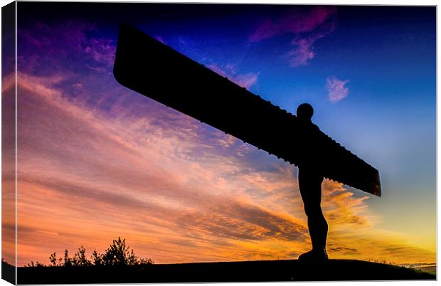 The Angel of the North Canvas Print by Dave Hudspeth Landscape Photography