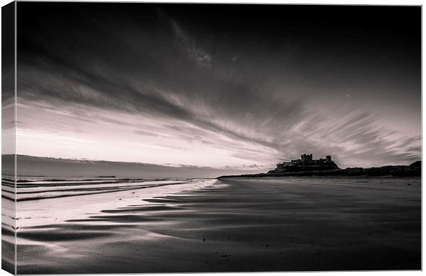 Black and White Dawn Canvas Print by Dave Hudspeth Landscape Photography