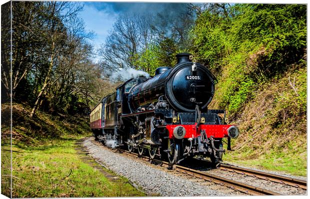 K1 62005 North Yorks Moors Railway Canvas Print by Dave Hudspeth Landscape Photography