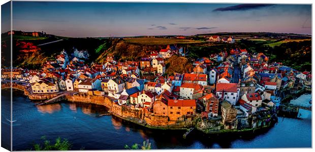 Staithes, North Yorkshire Canvas Print by Dave Hudspeth Landscape Photography