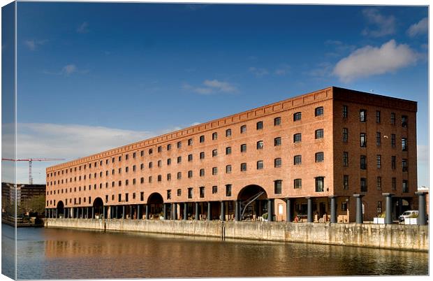  Liverpool Albert Dock Canvas Print by Dave Hudspeth Landscape Photography