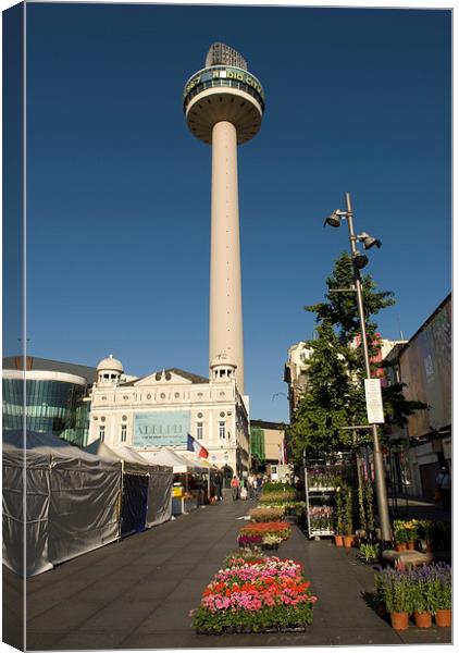  Radio City, Liverpool Canvas Print by Dave Hudspeth Landscape Photography