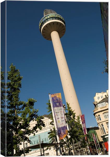  Radio City Tower, Liverpool Canvas Print by Dave Hudspeth Landscape Photography